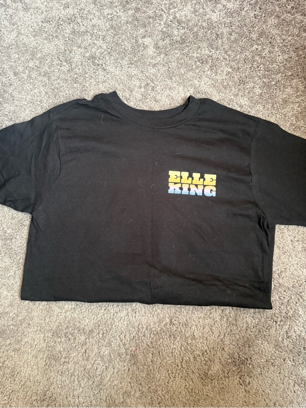 Elle King Black Graphic “I Got Lucky at Stagecoach” Tee